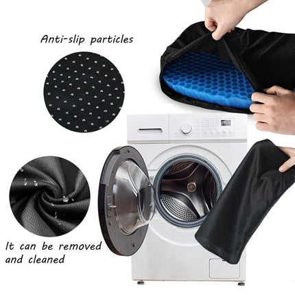 2Pcs Double Layer Honeycomb Seat Comfort Support Cushion Flex Back Spine Pain Relief