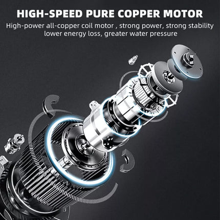 Cordless Electric High Pressure Washer Water Spray Gun Car Cleaner w/ 2*Battery