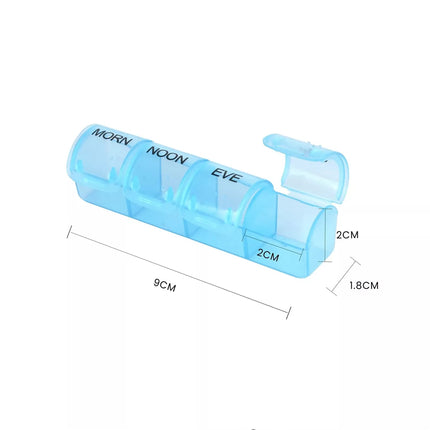 2Pcs Pill Box 7 Day Medicine Tablet Dispenser Organiser Weekly Storage Case Container