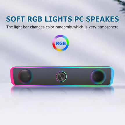 USB Wired PC Speakers Computer Stereo Speaker USB Powered for Desktop PC Laptop