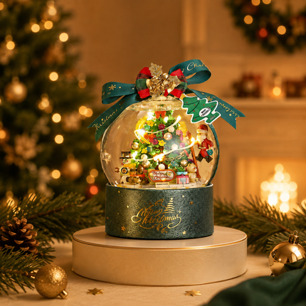 LOZ Christmas Tree Snow Globe Building Blocks Mini Bricks Toy Kids Gift 346pcs
