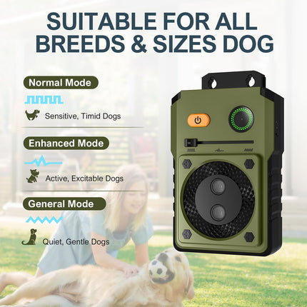 Outdoor Anti Bark Device Ultrasonic Dog Barking Control Stop Repeller Trainer