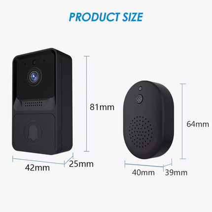 Wireless WiFi Video Doorbell Smart Phone Door Ring Intercom Security Camera Bell