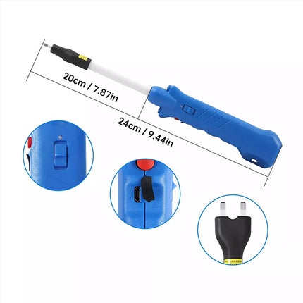 Cattle Prodder Stock Prod 12000V Rechargeable Electric Shock Livestock Pig Farm