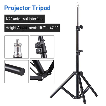 Projector Tripod Stand Foldable Laptop Tripod Bracket with Tripod Tray DJ Rack