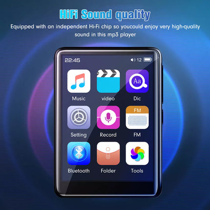 Bluetooth MP4/MP3 Touch Scree HiFi Music Player FM Radio Support 128GB