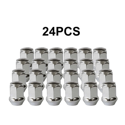 24x M12x1.5 Chrome Wheel Nuts For Ford Ranger Mitsubishi Triton Mazda Bravo Bt50