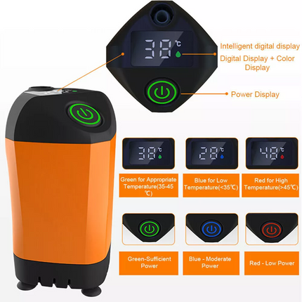Portable Outdoor Camping Shower Pump with Intelligent Digital Display Electric