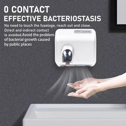 2300W Automatic Hand Dryer Super Powerful 360° Rotational Wall Mounted