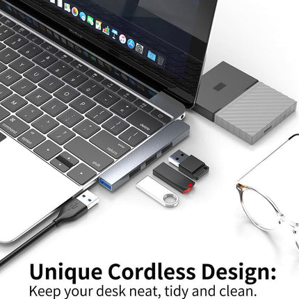 USB High Speed Slim USB 3.0 Hub Dock Station Laptop Computer Extender Mobile