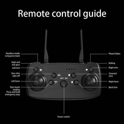 Drone with 2 Camera WiFi Foldable Quadcopter Live Video Drone RC Aircrafts Toys