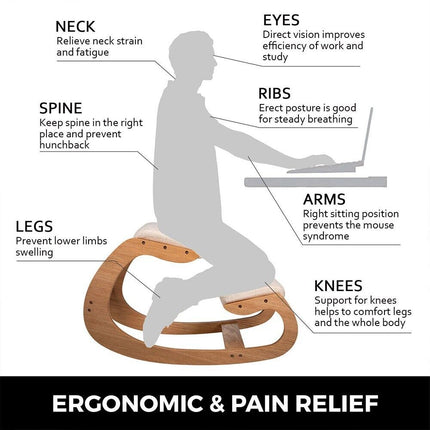 Ergonomic Kneeling Chair Computer Stool