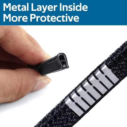 10M Rubber Car Door Edge Guard Protector Strip Guard Moulding Trim DIY Thicker