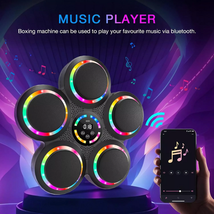 Wall Mounted Music Boxing Machine Smart Music Boxing Workout Machine Bluetooth