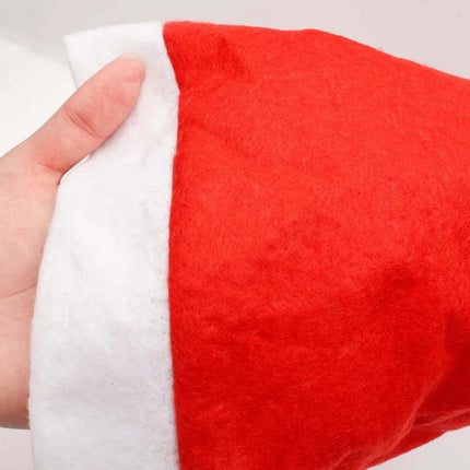 20X Adult Santa Hat Christmas Cap Costume Xmas Party Wear Costume Claus Gift