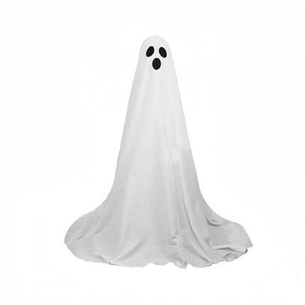 165Cm Halloween Spooky Ghost Decor with String Lights Cute Light Up Ghost Outdoor Dec D