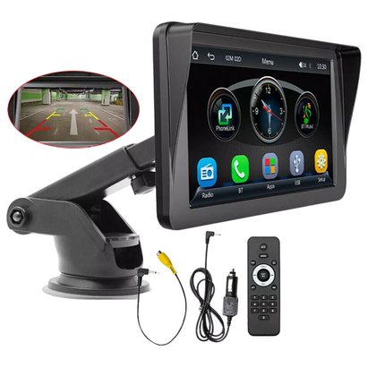 7" For Wireless CarPlay Android Auto Screen BT Car Radio FM Multimedia Players