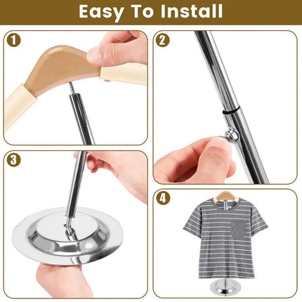 Adjustable T-Shirt Display Stand Shoulder Garment Rack Coat Holder for Clothes