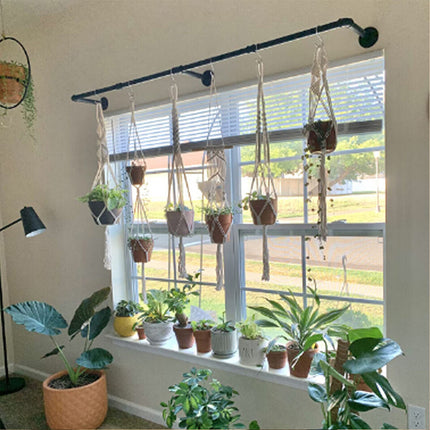 Clothes Rack Industrial Pipe Wall Mounted Garment Rack Hanging RodCloset Storage