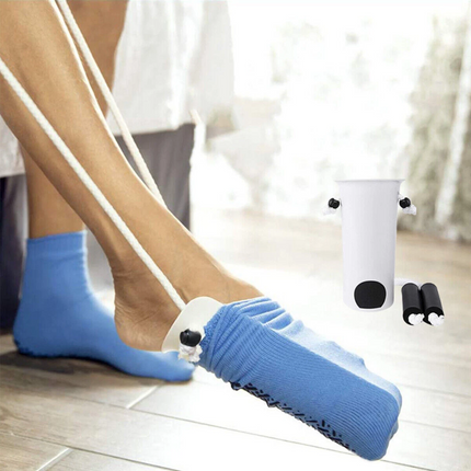 2x Sock Aid Sock Helper Puller Easy On & Off Stocking Slider Pulling Assists