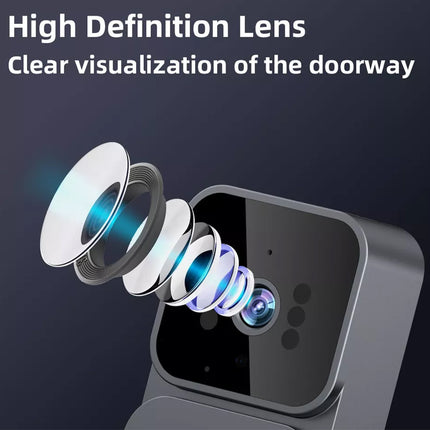 Wireless Video Door Bell WiFi Phone Intercom System with Monitor Doorbell Camera