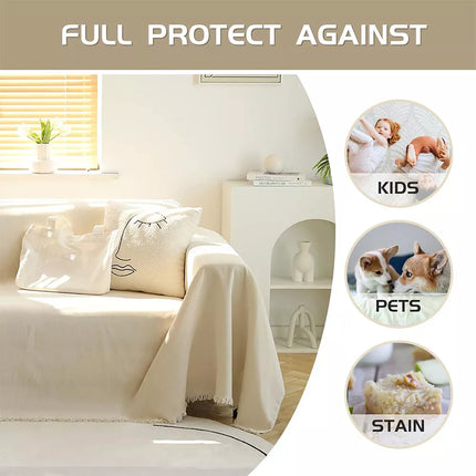 Sofa Towels Couch Throw Cover Blanket Lounge Slipcover Protector Chenille Decor Of 180x340cm