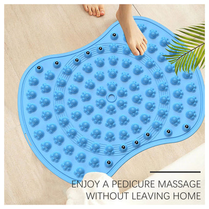 Foot Massage Mat Acupressure Mat Foot Reflexology Walking Toe Plate Massage Pad Blue