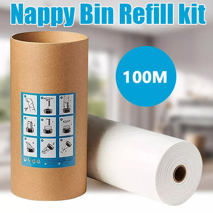 100m Nappy Bin Refill For compatible With Tommee Tippee Sangenic Refills