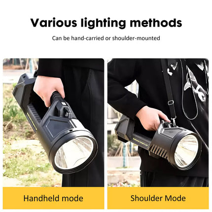 1200000 lumens LED Searchlight Spotlight USB Rechargeable Hand Torch Work Lights
