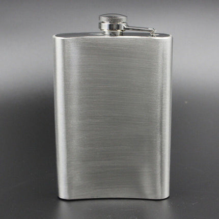 2 X 9oz Stainless Steel Whisky Pocket Flask Hip Liquor Alcohol Bottle