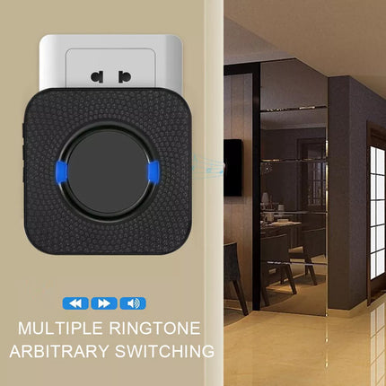 Loud Door Bell Wall Waterproof Chime Plug Wireless In Doorbell 5 Levels Volume