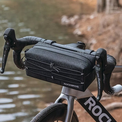 Bicycle Handlebar Bag 2L Bike Frame Bag Shoulder Strap Cycling Bag