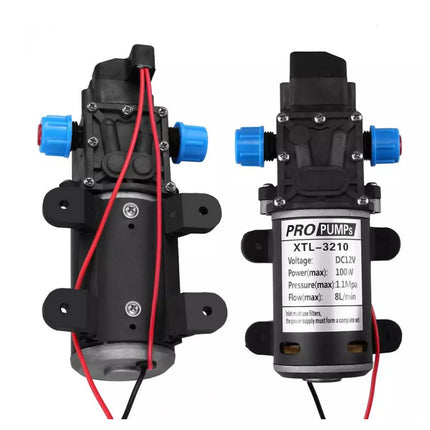 100W 12V 160PSI Pressure Water Pump Caravan Camping Boat 8L/Min Self-Priming