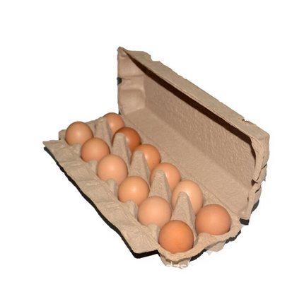 100 X Egg Cartons Each Holds12 Eggs Full Durable Dozen New Carton Brown Storage