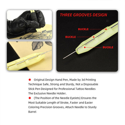 Hand Poke and Stick Tattoo Kit Clean Safe Stick Poke Tattoo Grommets Ink Tools