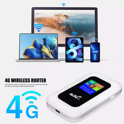 Portable 5G LTE Wireless WiFi Router Mobile Broadband MIFI LCD Hotspot