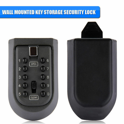 Outdoor Wall Mount Spare Key Safe Box Lock Holder Water Weather Proof