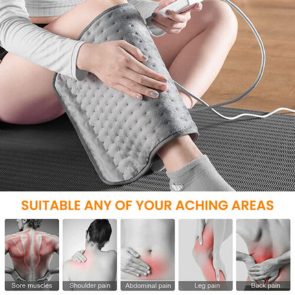 Electric Heat Pad Adjustable Heating Mat Warmer Blanket Back Pain Relief 100 x 50 cm