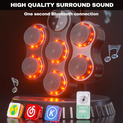 Music Boxing Machine Reaction Target Bluetooth Home Gym Electronic Wall Target