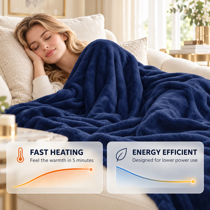 Electric Heated Throw Blanket Warm Poncho Wrap Blanket Portable heated Shawl