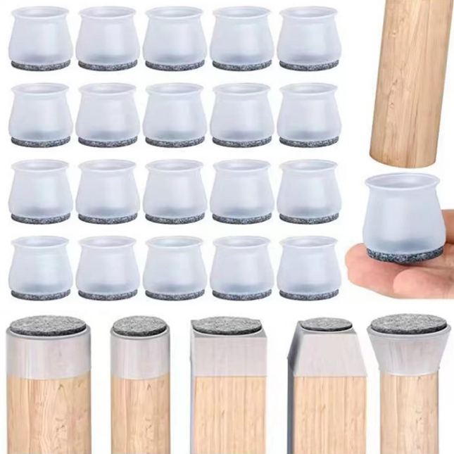 48pcs Ruby Slider Chair Leg Protector For Hardwood Floors Fits All Shape Chair