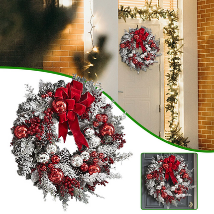 Christmas Wreath Outdoor Front Door Hanging Garland Home Decoration