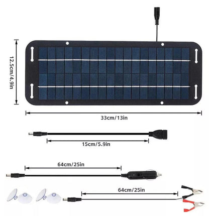 60W Solar Panel 12V olt Trickle Battery Charger For Caravan Car Van Boat Kit