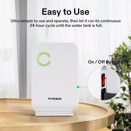 Portable Dehumidifier Air Dryer Purifier 1300ML Water Tank Auto Shut-Off