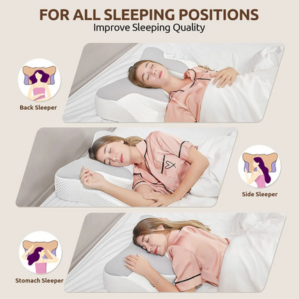 Orthopedic Memory Foam Pillow Neck Shoulder Support Cushion Pillows Pain Relief
