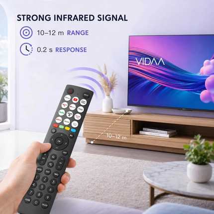 Hisense TV Remote Control Replacement VIDAA Smart TV 4K QLED LED EN2B27 EN2Q36H