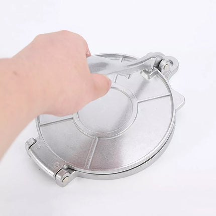 Silver-20cm Premium Tortilla Press Flat Bread Maker Taco Roti Chapati Health Food