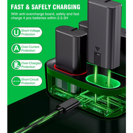 For Xbox One Series S X Controller Rechargeable Battery Pack + Charging Dock