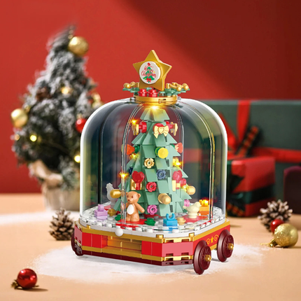 LOZ 4-in-1 Christmas Train Mini Bricks Building Blocks Set Toy Gift Kids Adults