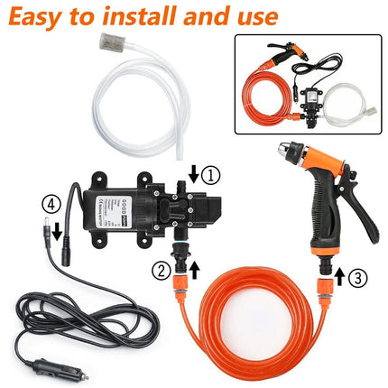 130PSI High Pressure Washer Gun Electric Auto Spray Hose Pump Clean Car Home Pet